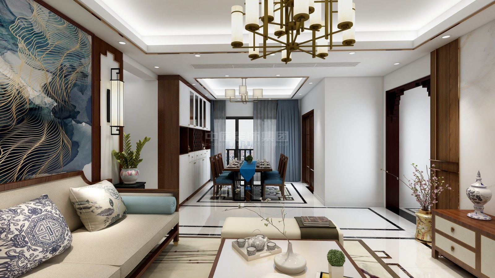 萬豐新新傳說135m&sup2;新中式風格案例